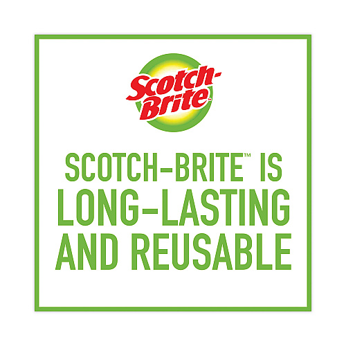 Scotch-Brite Dobie All-Purpose Cleaning Pad, 3.15 x 4.95, 2.24" Thick, Yellow, 24/Carton (56855)