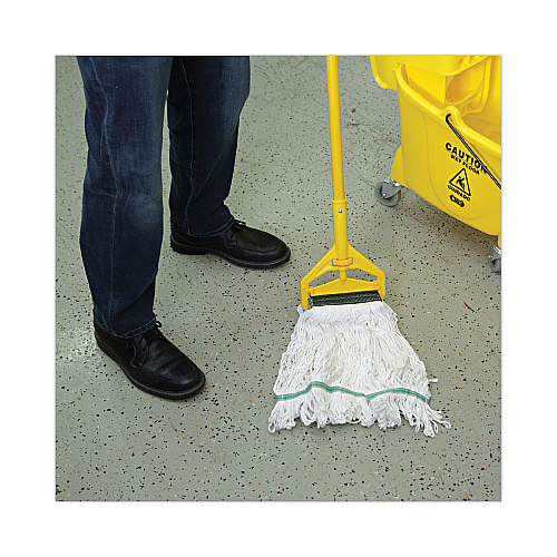 Boardwalk&reg; Loop End Rayon Mop Head, Medium, 14 oz, White, 12 Mops (BWKSP200M14DZ)