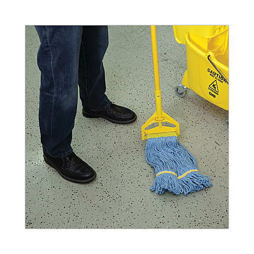 Boardwalk&reg; Super Loop Wet Mop Heads, Small, Blue, 12 Mops (BWK501BL)