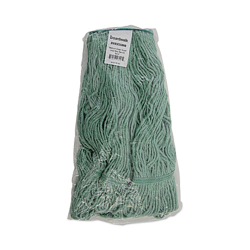 Boardwalk&reg; Medium Standard Mop Head, Cotton/Rayon Fiber, Green (BWK502GNNB)