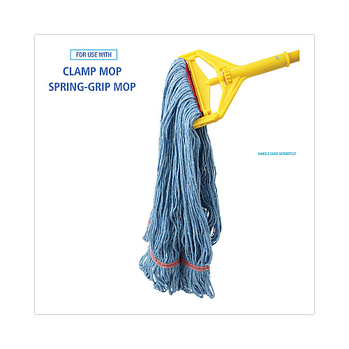 Boardwalk&reg; Blue Dust Mop Head, Medium, Looped End (BWK503BLNB)