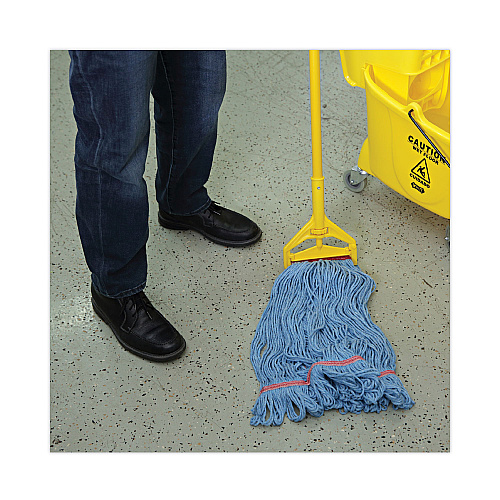 Boardwalk&reg; Blue Dust Mop Head, Medium, Looped End (BWK503BLNB)