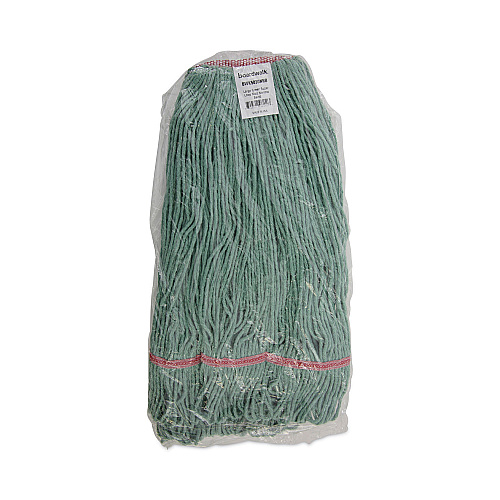 Boardwalk&reg; Large Standard Mop Head, Cotton/Rayon Fiber, Green (BWK503GNNB)