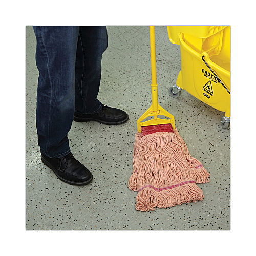 Boardwalk&reg; Super Loop Wet Mop Heads, Large, Orange, 12 Mops (BWK503OR)