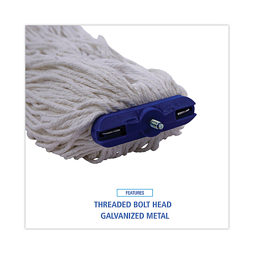 Boardwalk&reg; Mop Head, Lie-Flat Head, Rayon, 20 oz, 12 Mop Heads (BWK720R)