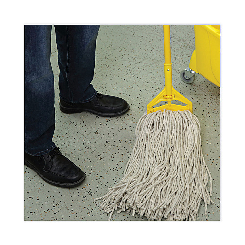 Boardwalk&reg; Mop Head, Lie-Flat Head, Cotton, 32 oz, 12 Mop Heads (BWK732C)