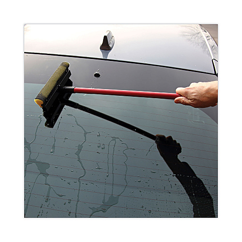 Boardwalk&reg; General-Duty Squeegee, Sponge/Rubber Blade, 21" Metal Handle (BWK824)