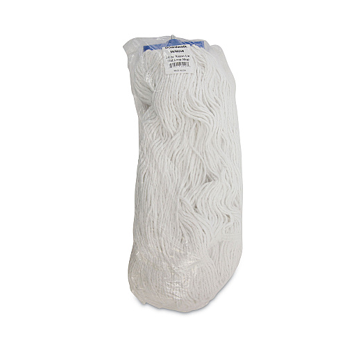 Boardwalk&reg; Mop Head, Lie-Flat Head, Rayon Fiber, 24oz, White, 12/Carton (BWK824R)