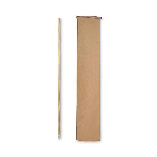 Boardwalk&reg; Lie-Flat Screw-In Wood Mop Handle, 1 1/8 dia x 54, Natural (BWK833)