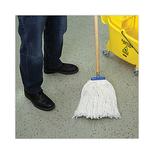 Boardwalk&reg; Lie-Flat Screw-In 60" Wood Mop Handle ,1 1/8" dia., Natural (BWK834)