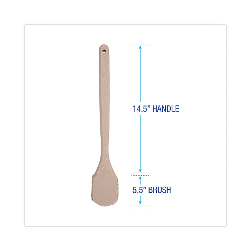 Boardwalk&reg; Tampico Bristle Utility Brush, Plastic, 20", Tan Handle (BWK4220)