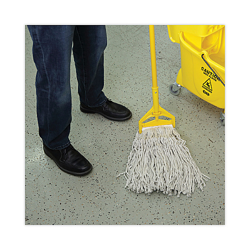 Boardwalk&reg; Mop Head, Cotton, Cut-End, White, 4-Ply, #32 Band (BWKCM02032S)
