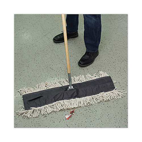 Boardwalk&reg; Flash Forty Disposable Dustmop, Cotton, 5", Natural (BWKFF40)
