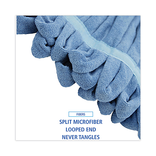 Boardwalk&reg; Microfiber Looped-End Wet Mop Heads, Medium, 12 Mop Heads (BWKMWTMBCT)