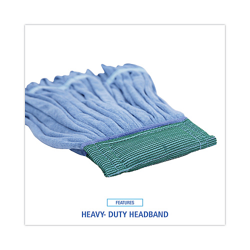 Boardwalk&reg; Microfiber Looped-End Wet Mop Heads, Medium, 12 Mop Heads (BWKMWTMBCT)