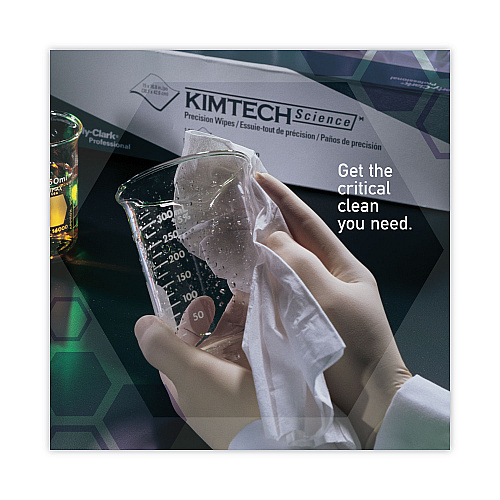 Kimtech Precision Wipers, POP-UP Box, 1-Ply, 4.4 x 8.4, Unscented, White, 280/Box, 60 Boxes/Carton (05511)