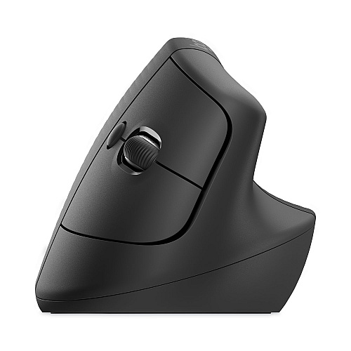 Logitech Lift Vertical Ergonomic Mouse, 2.4 GHz Frequency/32 ft Wireless Range, Right Hand Use, Graphite (910006466)
