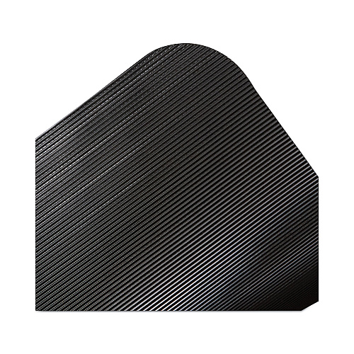 ES Robbins Floor+Mate, For Hard Floor to Medium Pile Carpet up to 0.75", 46 x 48, Black (121542)