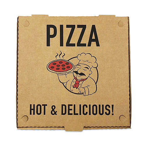 BluTable Pizza Boxes, 10 x 10 x 2, Kraft, Paper, 50/Pack (661631253304)