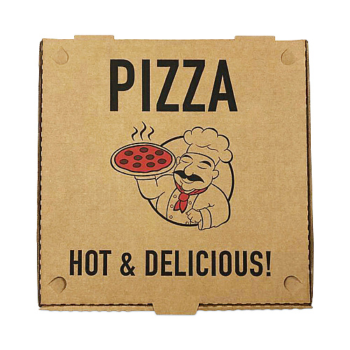 BluTable Pizza Boxes, 12 x 12 x 2, Kraft, Paper, 50/Pack (661631253311)