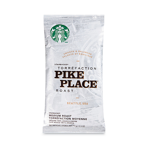 Starbucks Coffee, Pike Place, 2.5oz, 18/Box (11018197)