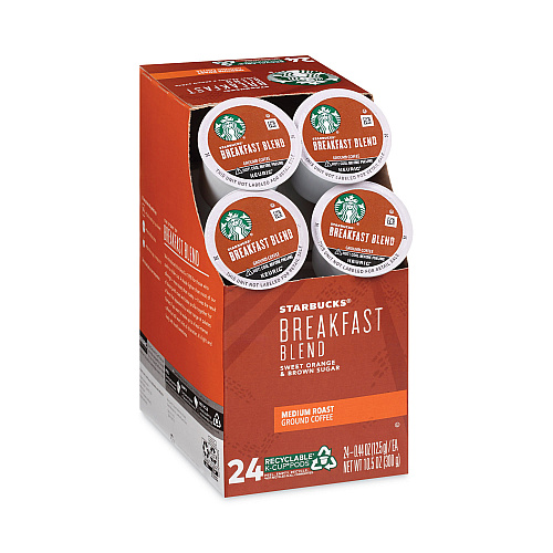 Starbucks Breakfast Blend Coffee K-Cups, 96/Carton (011111157CT)