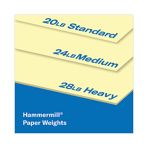 Hammermill Colors Print Paper, 20 lb Bond Weight, 8.5 x 11, Canary, 500 Sheets/Ream, 10 Reams/Carton (103341CT)