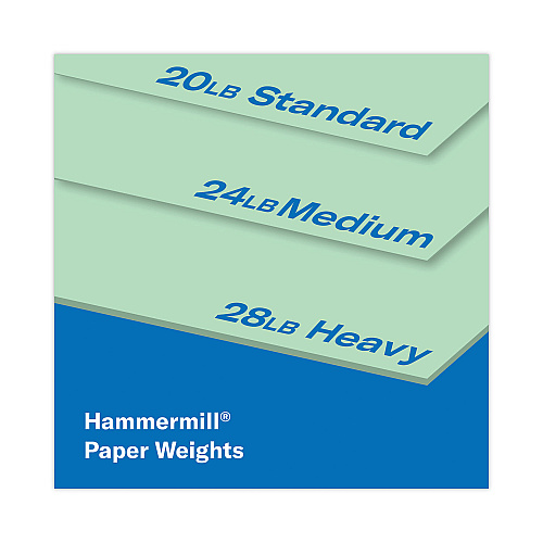 Hammermill Colors Print Paper, 20 lb Bond Weight, 8.5 x 11, Green, 500 Sheets/Ream, 10 Reams/Carton (103366CT)