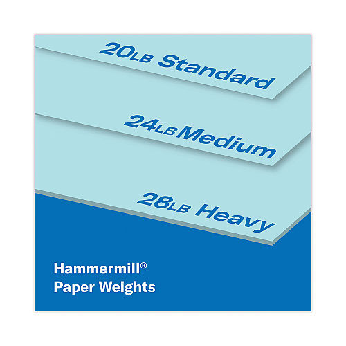 Hammermill Colors Print Paper, 20 lb Bond Weight, 8.5 x 11, Blue, 500 Sheets/Ream, 10 Reams/Carton (103309CT)