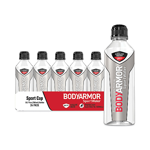 BodyArmor SportWater Alkaline Water, 23.67 oz Bottle, 24/Pack (1007011)