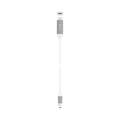 j5create HDMI 4K Audio/Video Cable, 6 ft, White (JCC153G)