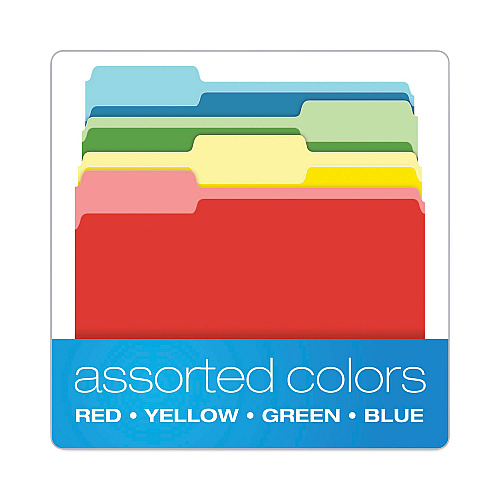 Pendaflex Teacher's Hanging File Folder Combo Kit, Letter Size, Assorted Colors, (25) 1/5-Cut Hanging Folders,(50) 1/3-Cut File Folders (99199)