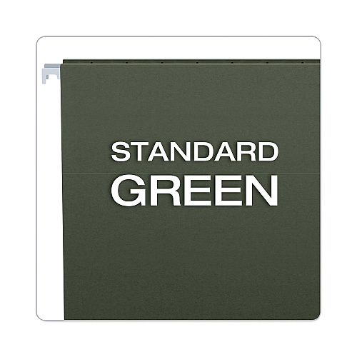 Pendaflex Hanging File Folder Combo Kit, Letter Size, (25) 1/5-Cut Standard Green Hanging Folders, (50) 1/3-Cut Manila File Folders (99200EE)