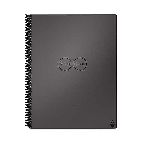 Rocketbook Core Smart Notebook, Medium/College Rule, Gray Cover, (16) 11 x 8.5 Sheets (EVR2LRCCIG)