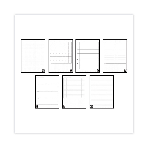 Rocketbook Fusion Smart Notebook, Seven Assorted Page Formats, Gray Cover, (21) 11 x 8.5 Sheets (EVRFLRCCIGFR)