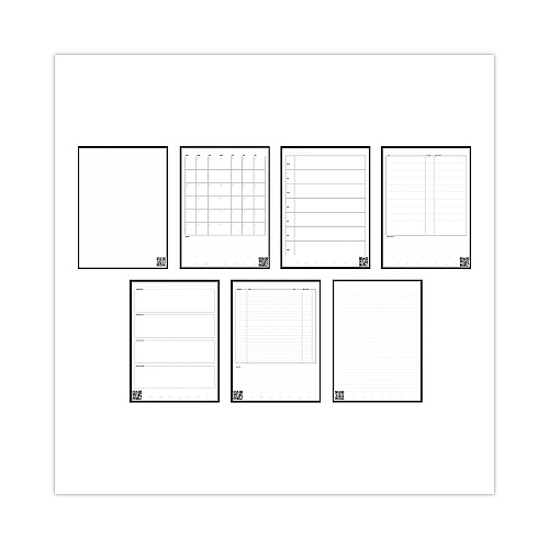 Rocketbook Fusion Smart Notebook, Seven Assorted Page Formats, Gray Cover, (21) 11 x 8.5 Sheets (EVRFLRCCIGFR)