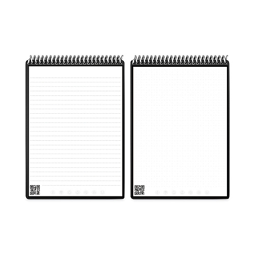 Rocketbook Flip Smart Notepad, Teal Cover, Lined/Dot Grid Rule, 8.5 x 11, White, 16 Sheets (FLPLRCCCE)