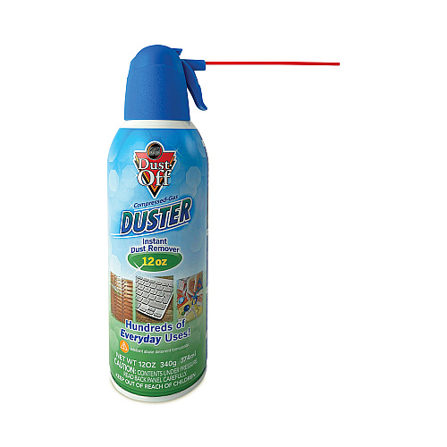 Dust-Off Disposable Compressed Air Duster, 12 oz Can (DPSXL12)