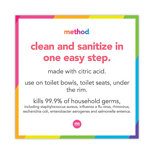 Method Antibacterial Toilet Cleaner, Spearmint, 24 oz Bottle, 6/Carton (01221CT)