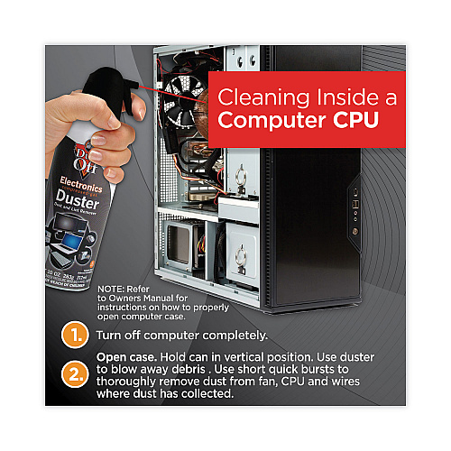 Dust-Off Disposable Compressed Air Duster, 10 oz Can (DPSXL)