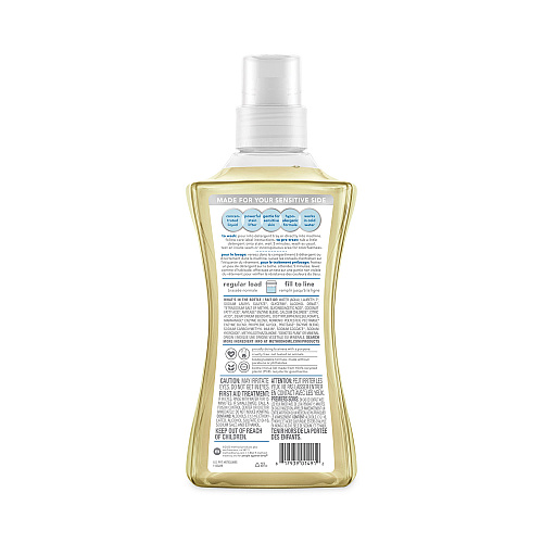 Method 4X Concentrated Laundry Detergent, Free and Clear, 53.5 oz Bottle, 4/Carton (01491)