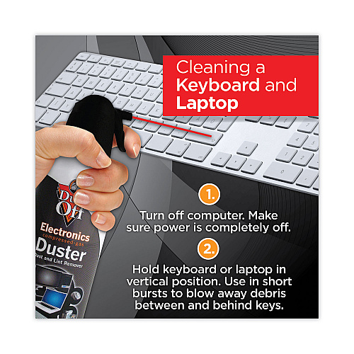 Dust-Off Disposable Compressed Air Duster, 10 oz Can (DPSXL)