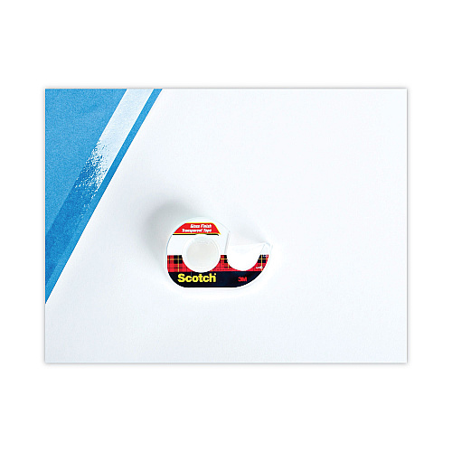 Scotch Transparent Tape In Handheld Dispenser, 1" Core, 0.5" x 37.5 ft, Transparent (144)