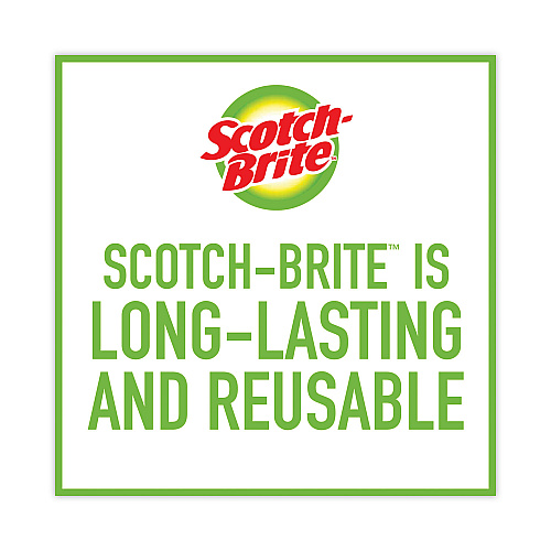 Scotch-Brite Metal Scrubbing Pads, 2.25 x 2.75, Silver, 3/Pack, 8 Packs/Carton (214C)