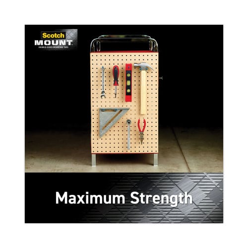 Scotch Extreme Mounting Tape, 1" x 60", Black (414H)