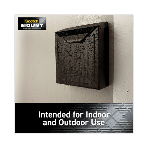 Scotch Extreme Mounting Tape, 1" x 60", Black (414H)