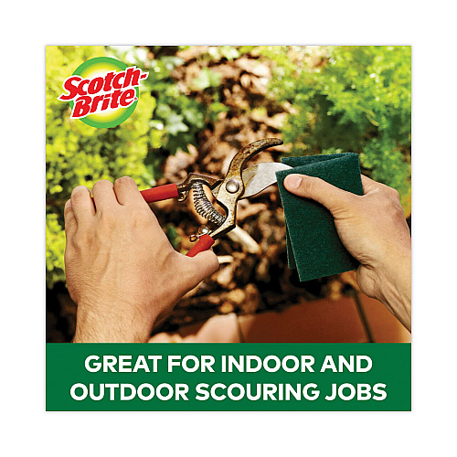 Scotch-Brite Heavy-Duty Scouring Pad, 3.8 x 6, Green, 5/Carton (2265)