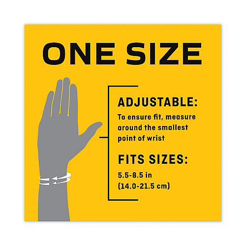 FUTURO Adjustable Reversible Splint Wrist Brace, Fits Wrists 5.5" to 8.5", Black (10770EN)