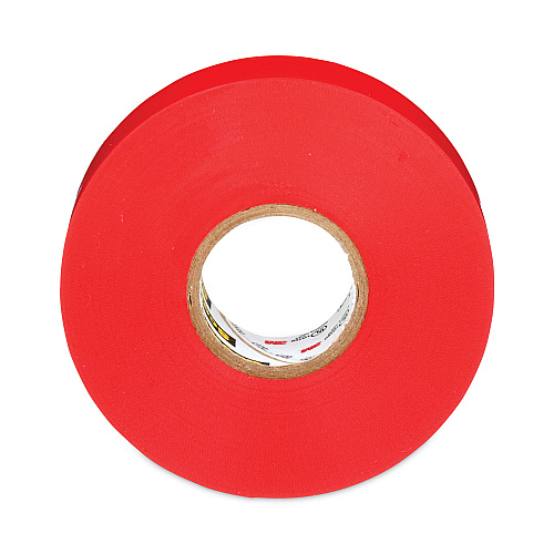 3M Scotch 35 Vinyl Electrical Color Coding Tape, 3" Core, 0.75" x 66 ft, Red (10810)