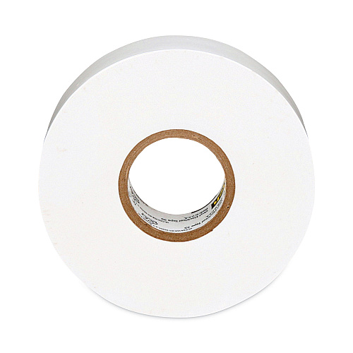 3M Scotch 35 Vinyl Electrical Color Coding Tape, 3" Core, 0.75" x 66 ft, White (10828)